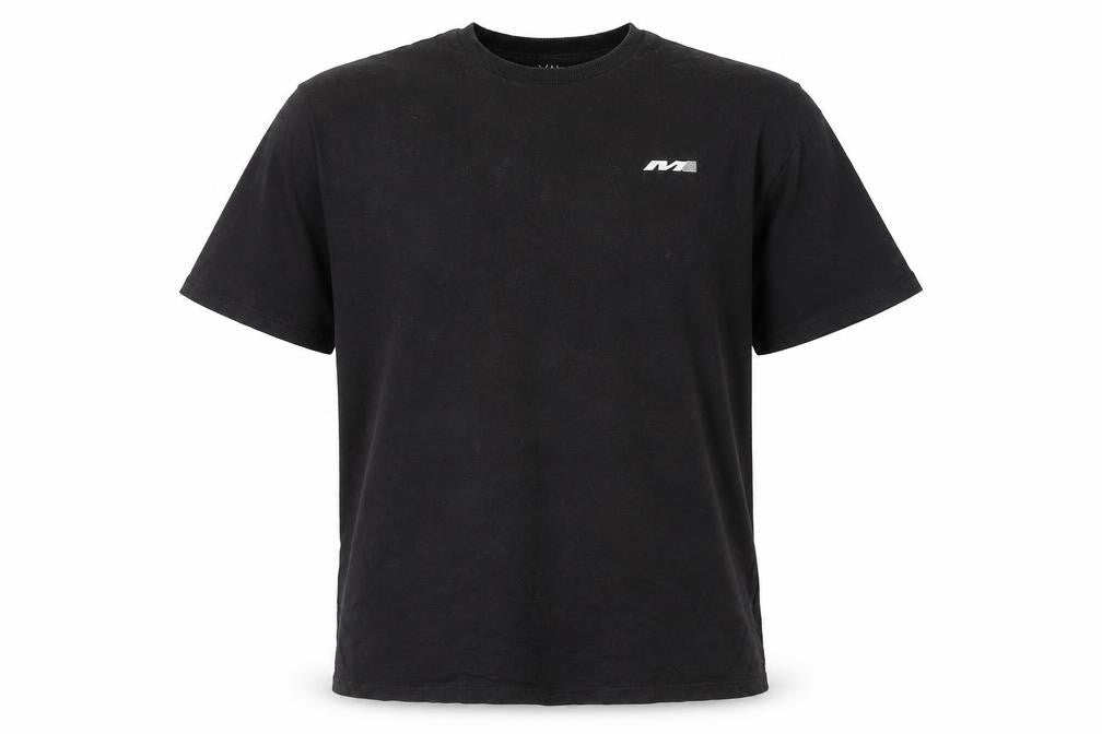 boohooMAN Black Crew Neck T-Shirt Men Size S
