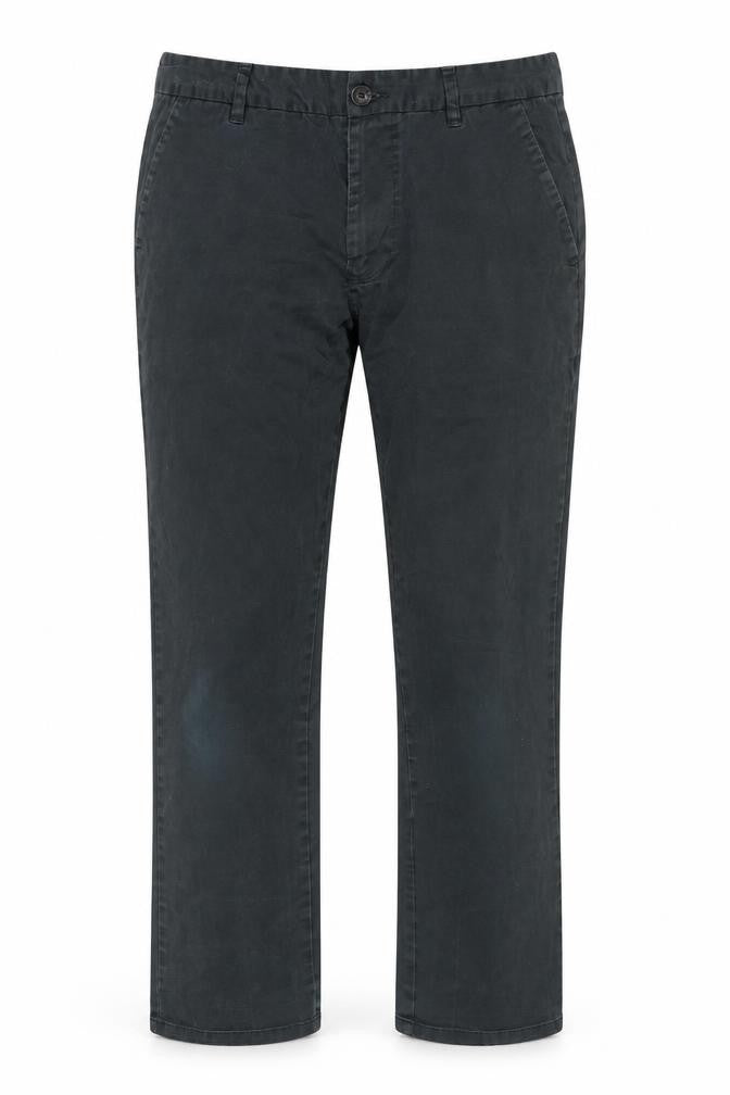UNBIAS Men's Black Chino Trousers 34S Straight Fit