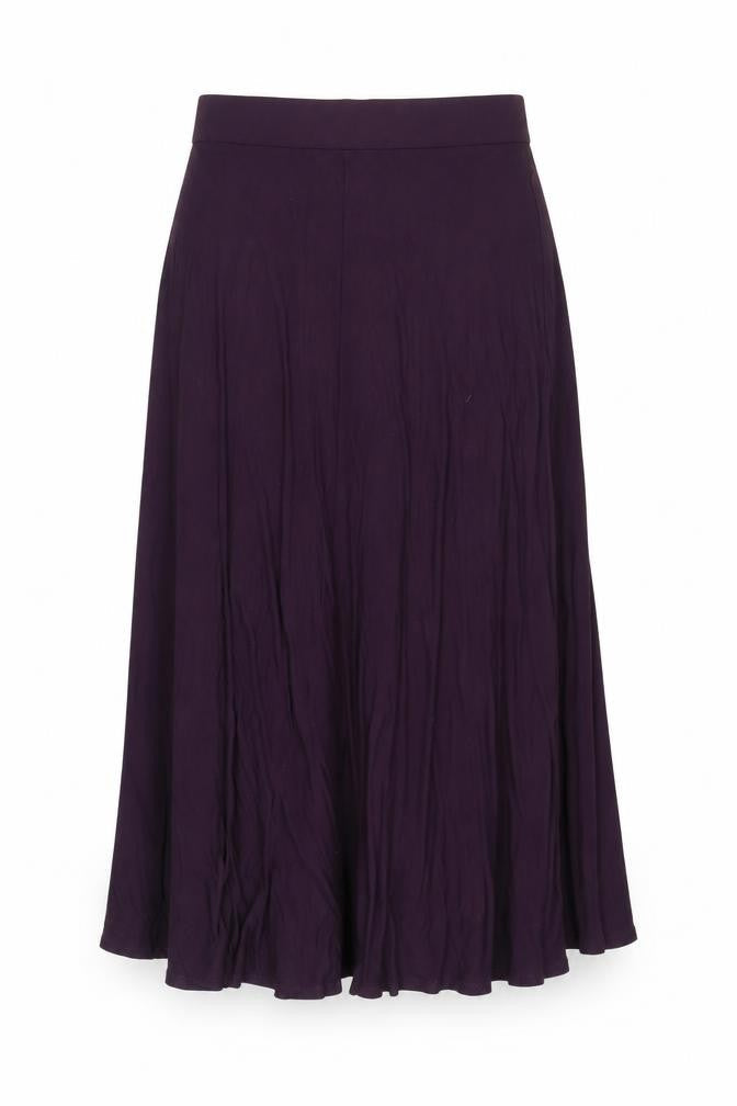 Monsoon Purple Women's Skirt, Size L, Viscose Blend