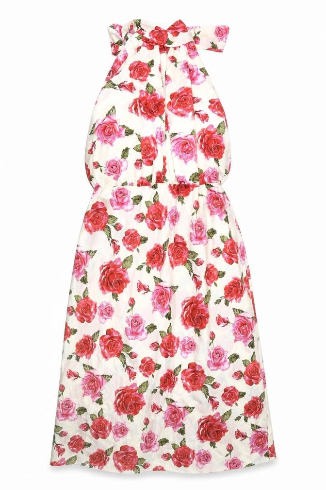 New Look Women's Floral Multicoloured Dress Size 16