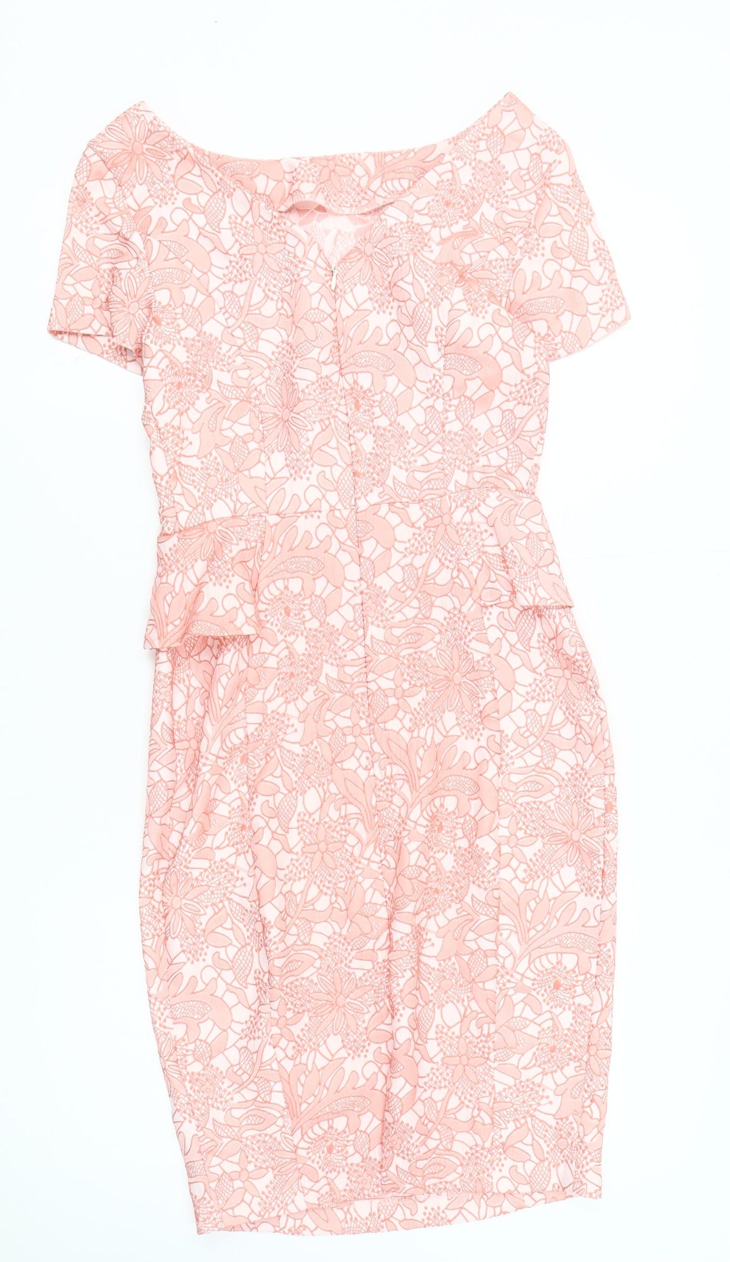 New Look Women Pink Floral Dress Size 6
