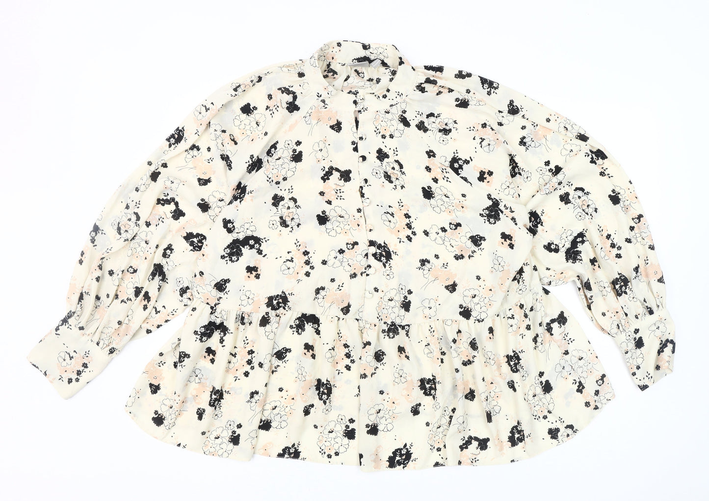 ASOS Women's Multicoloured Floral Blouse Size 16