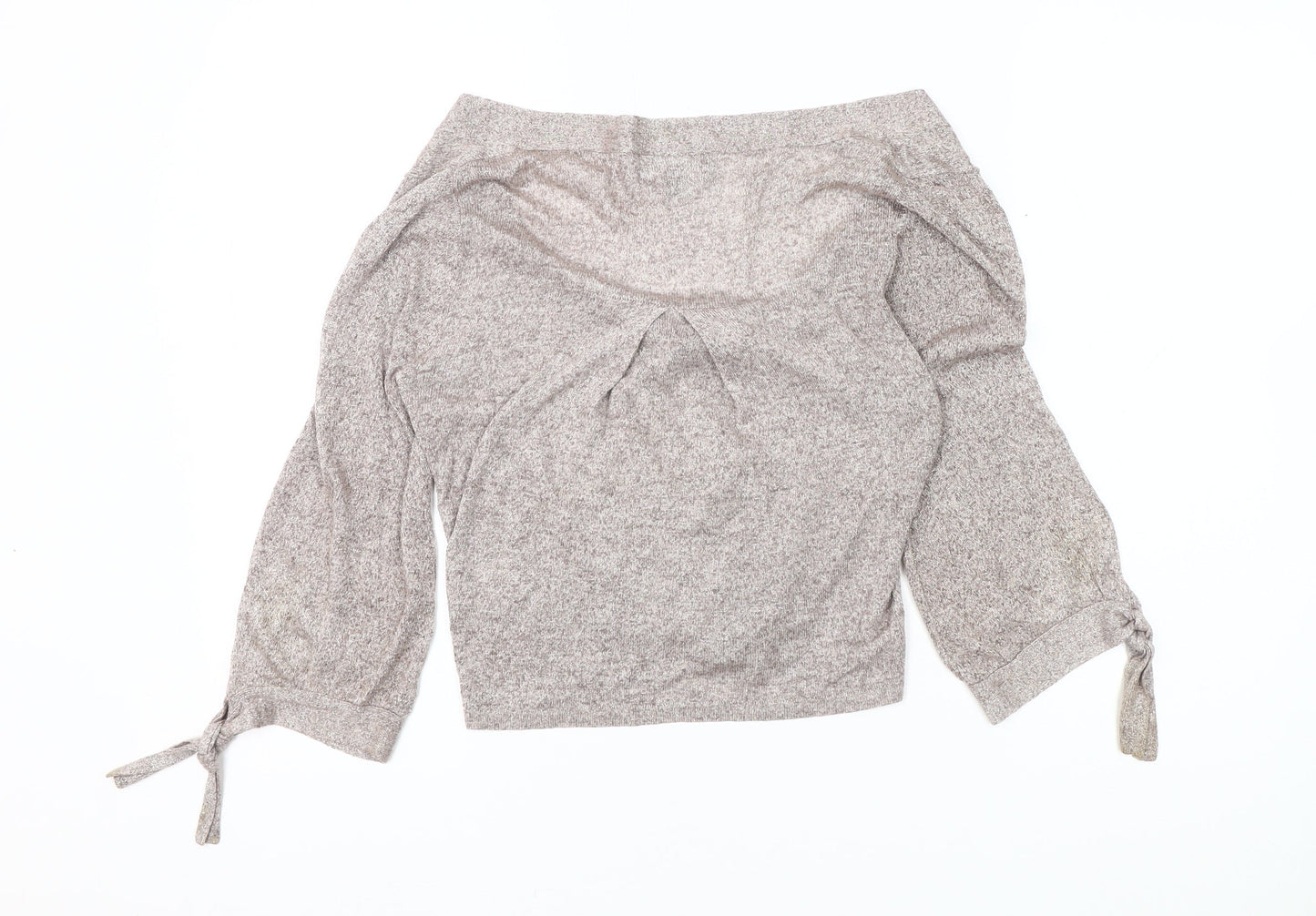 et vous Women's Beige V-Neck Cardigan Size 10