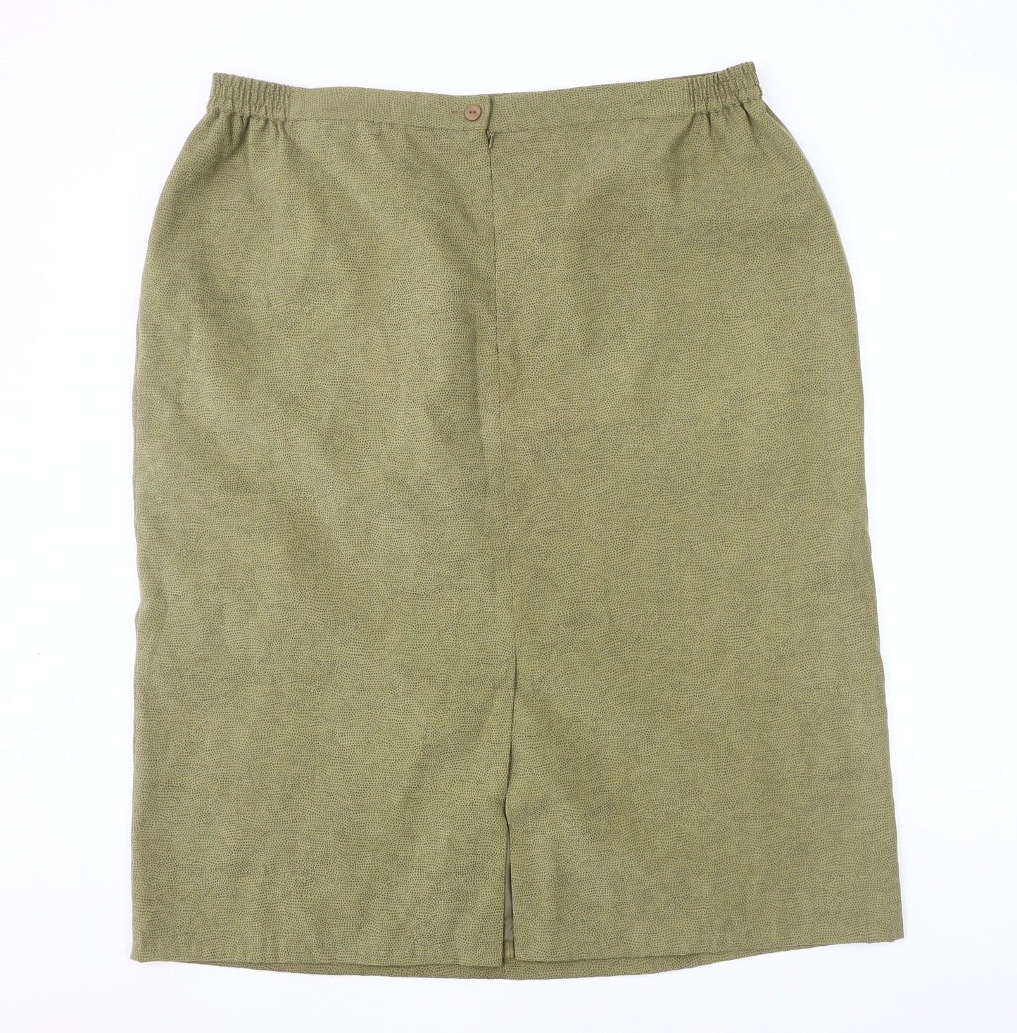 Elvi Women's Green Midi Pencil Skirt Size 24