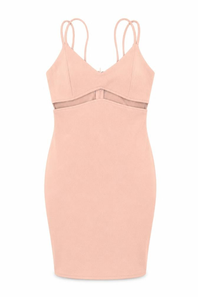AX Women Beige Knee Length Bodycon Dress Size 12