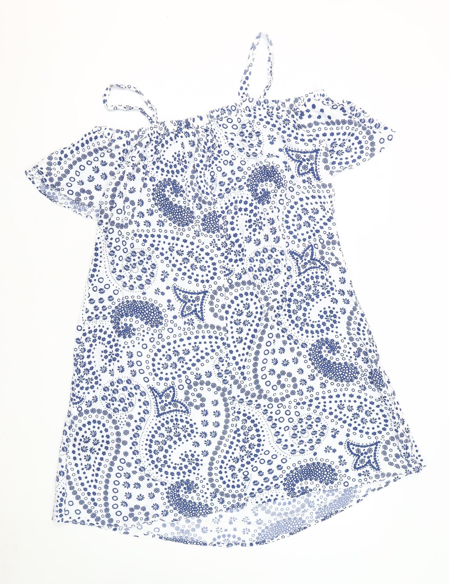 Marks and Spencer Women’s White Paisley Dress