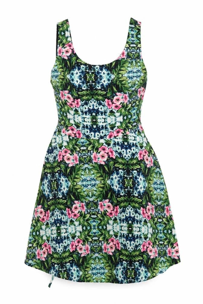 Forever 21 Women's Multicoloured A-Line Short Dress