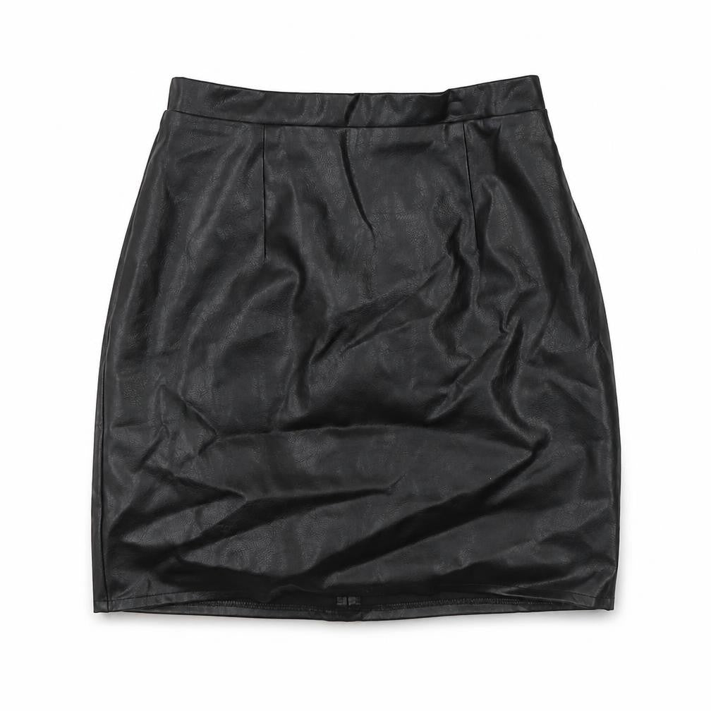 River Island Women's Black Zip Pencil Skirt Size 6