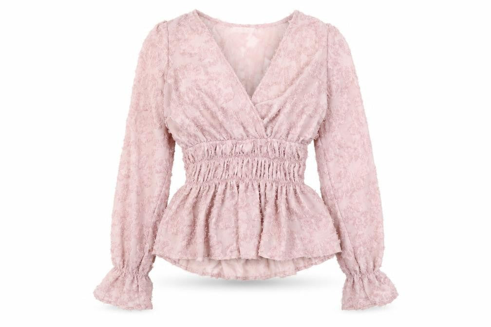 BISOU'S PROJECT Women's Pink Tunic Blouse - Size S
