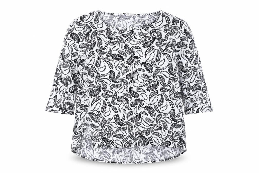 Next Women's Black Floral Blouse Size 14 Viscose