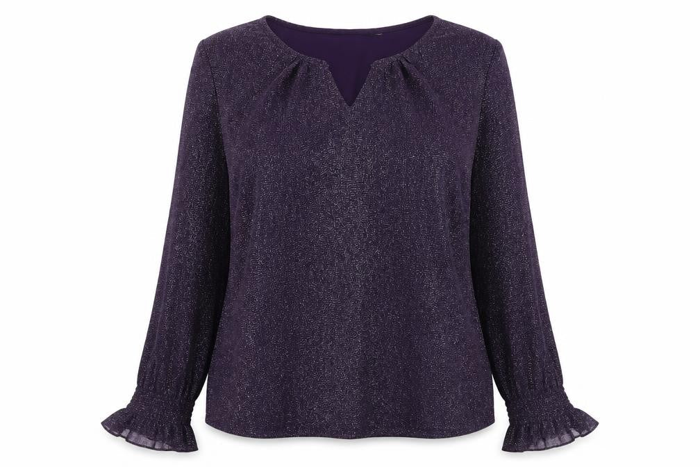 Dorothy Perkins Women's Purple Long Sleeve Top