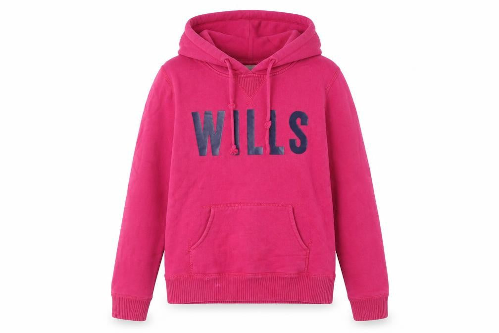 Jack Wills Women's Pink Hoodie, Size 10, Hooded & Logo