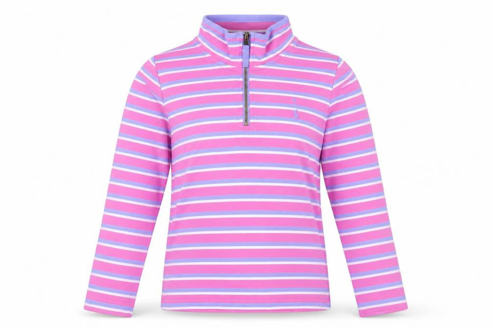 Joules Teens Pink Striped Sweatshirt 152 Zip Casual