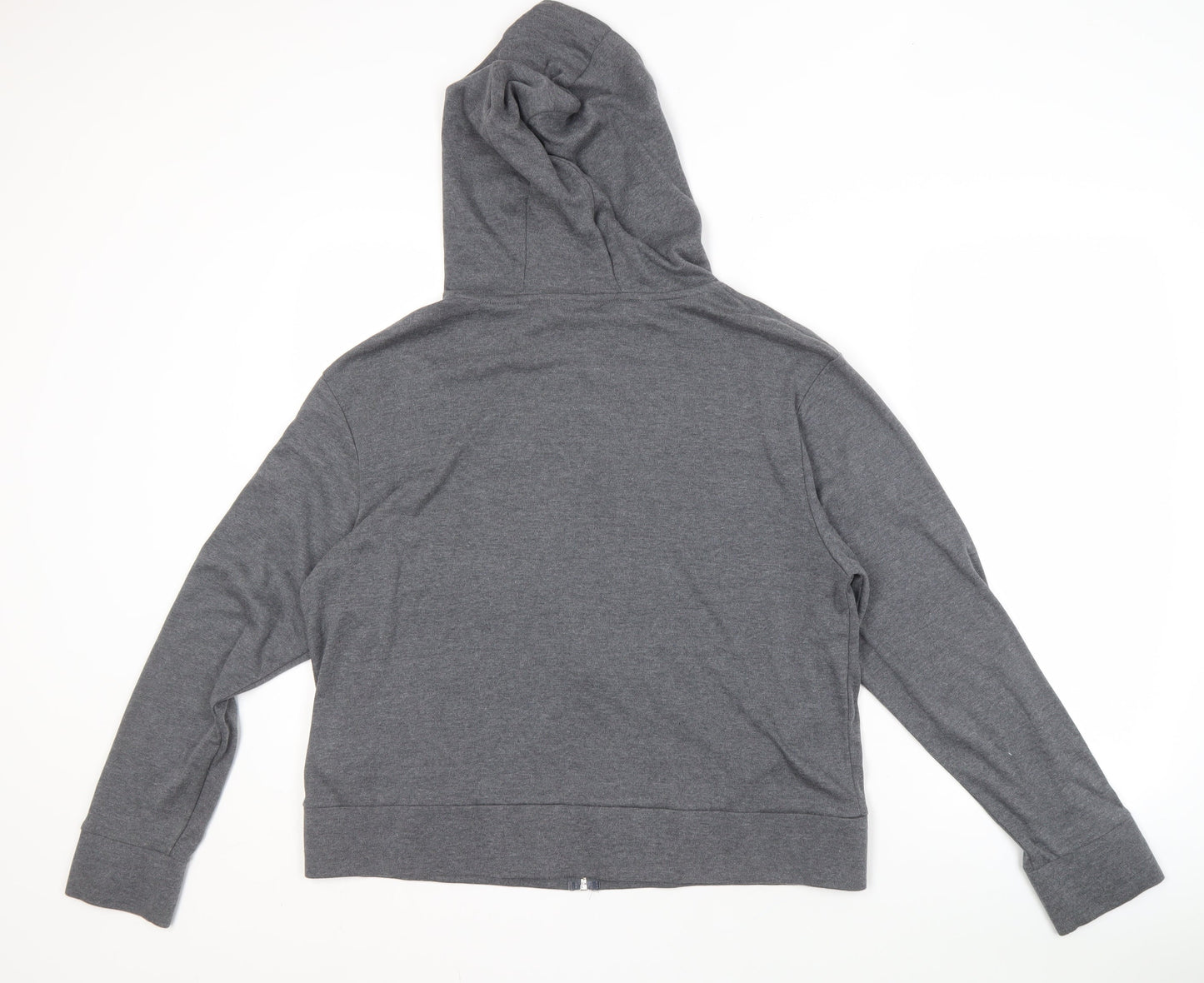 LA Gear Women's Grey Full Zip Hoodie Size 16 with Logo