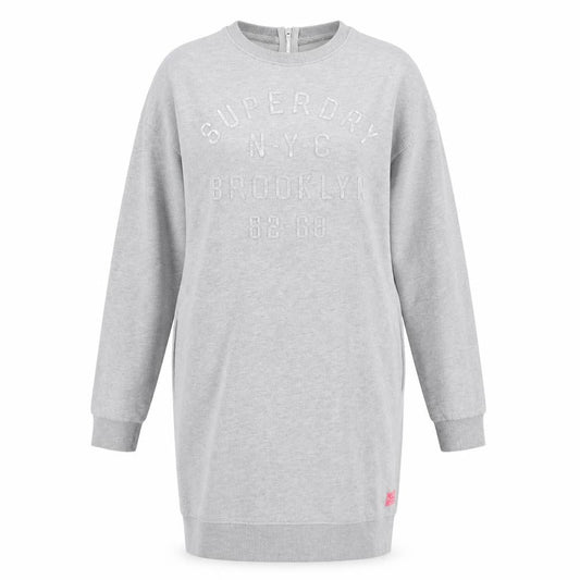 Superdry Women's Grey Sweatshirt Dress S