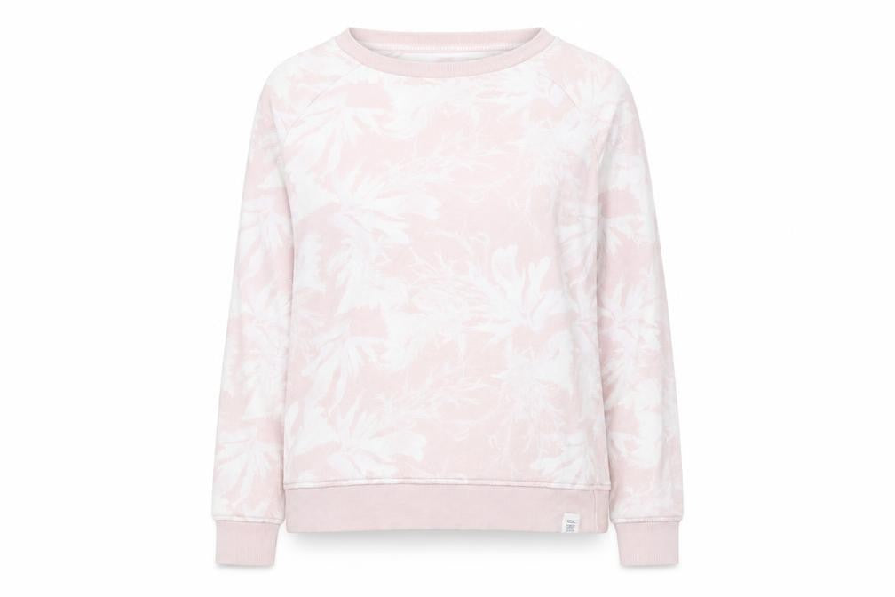 FatFace Women's Pink Floral Pullover Sweatshirt Size 8