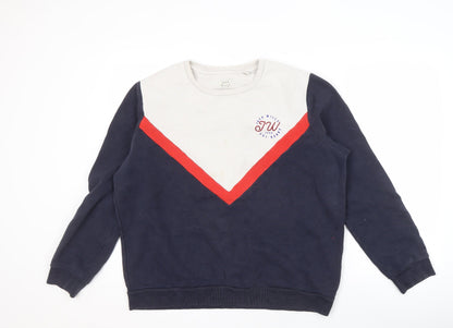 Jack Wills Women's Multicoloured Pullover Sweatshirt Size 16