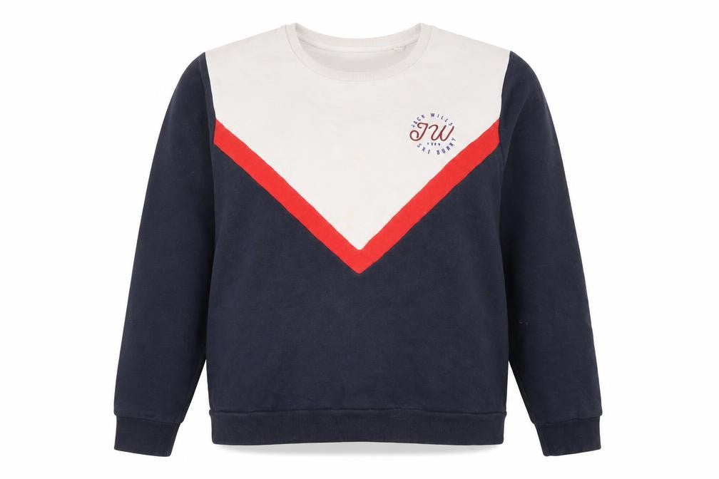 Jack Wills Women's Multicoloured Pullover Sweatshirt Size 16
