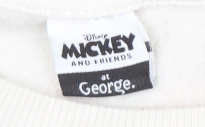 Preloved George Women's White Pullover Sweatshirt M 12-14 - Image 5