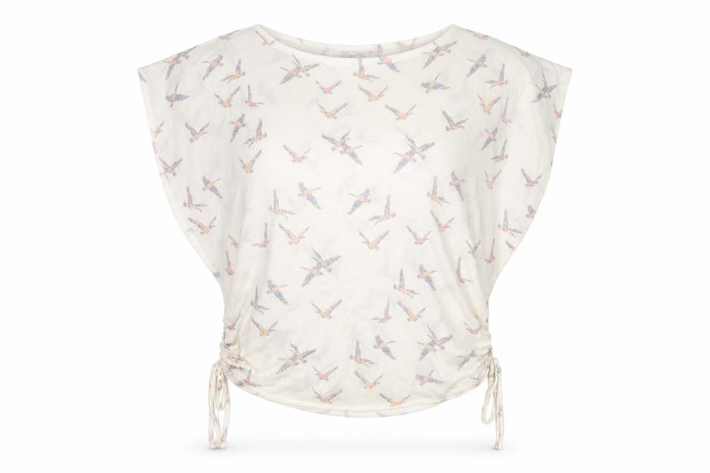 Apricot Women's Ivory Bird Tunic Blouse Size 12