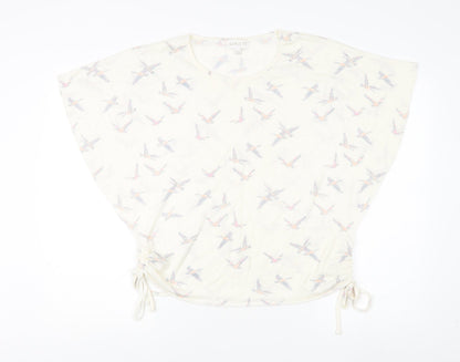 Apricot Women's Ivory Bird Tunic Blouse Size 12