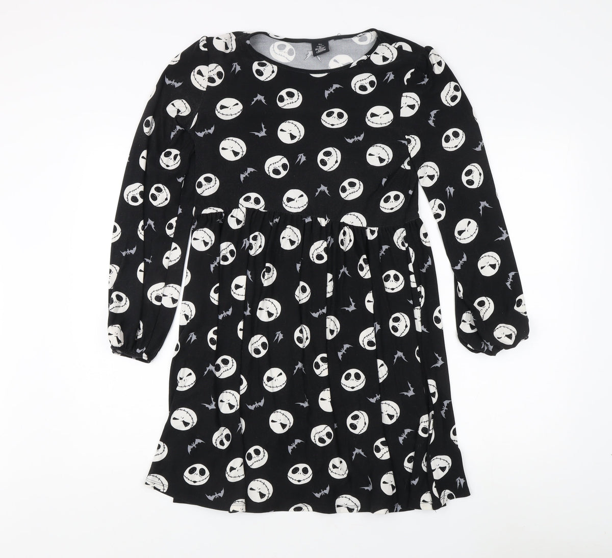 Disney Girls Black Long Sleeve Dress, The Nightmare Before Christmas