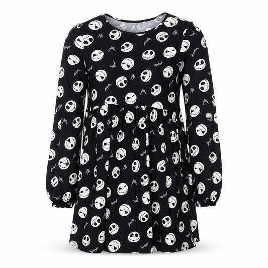 Disney Girls Black Long Sleeve Dress, The Nightmare Before Christmas