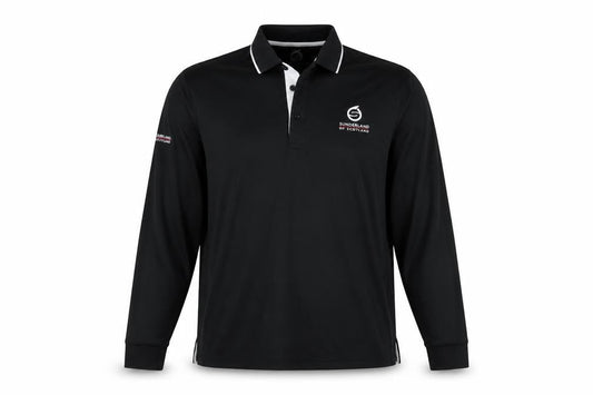 Sunderland of Scotland Men's Black Button-Up Polo, M