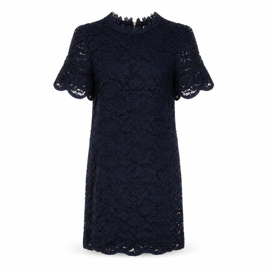 Oasis Women's Blue Lace Sheath Dress UK 10 Cocktail