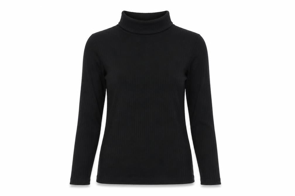Next Women's Black Long Sleeve Roll Neck Top Size 8