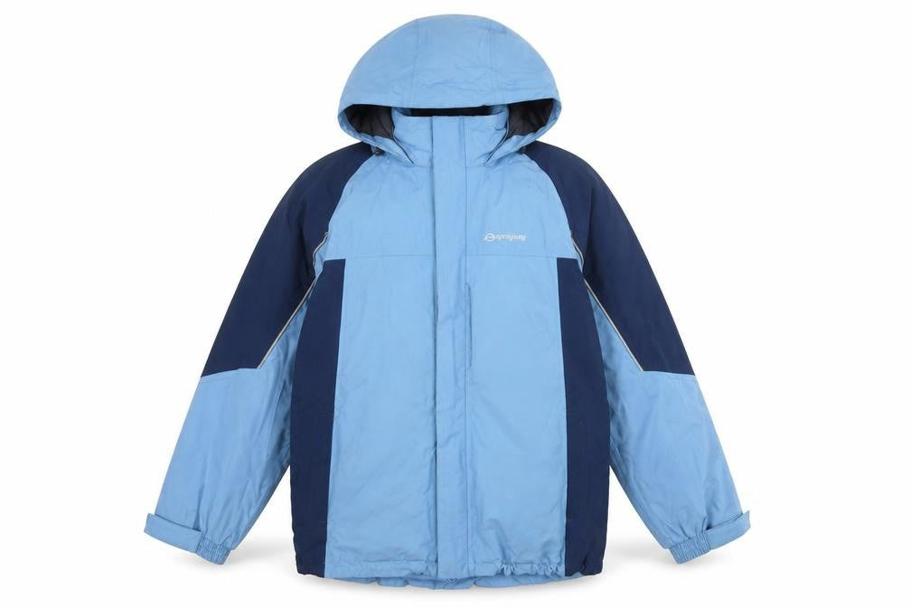 Sprayway Girls Blue Waterproof Ski Jacket, Size 14