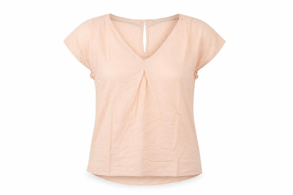 White Stuff Women's Pink Blouse UK 8 V-Neck
