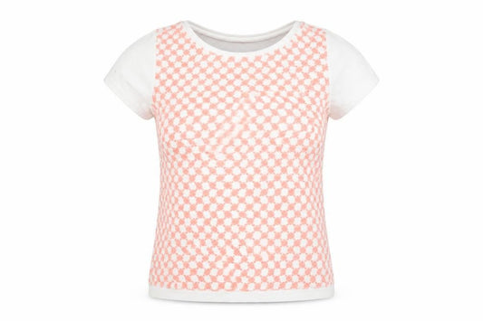 FatFace Women's White Geometric T-Shirt, Size 8