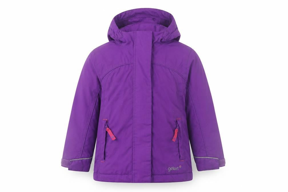 Gelert Girls Purple Hooded Waterproof Jacket 3-4 Years