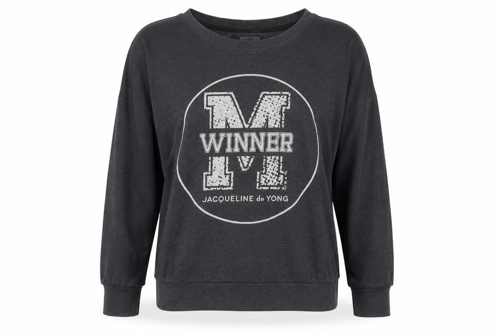 Jacqueline de Yong Women's Black Pullover Sweatshirt L