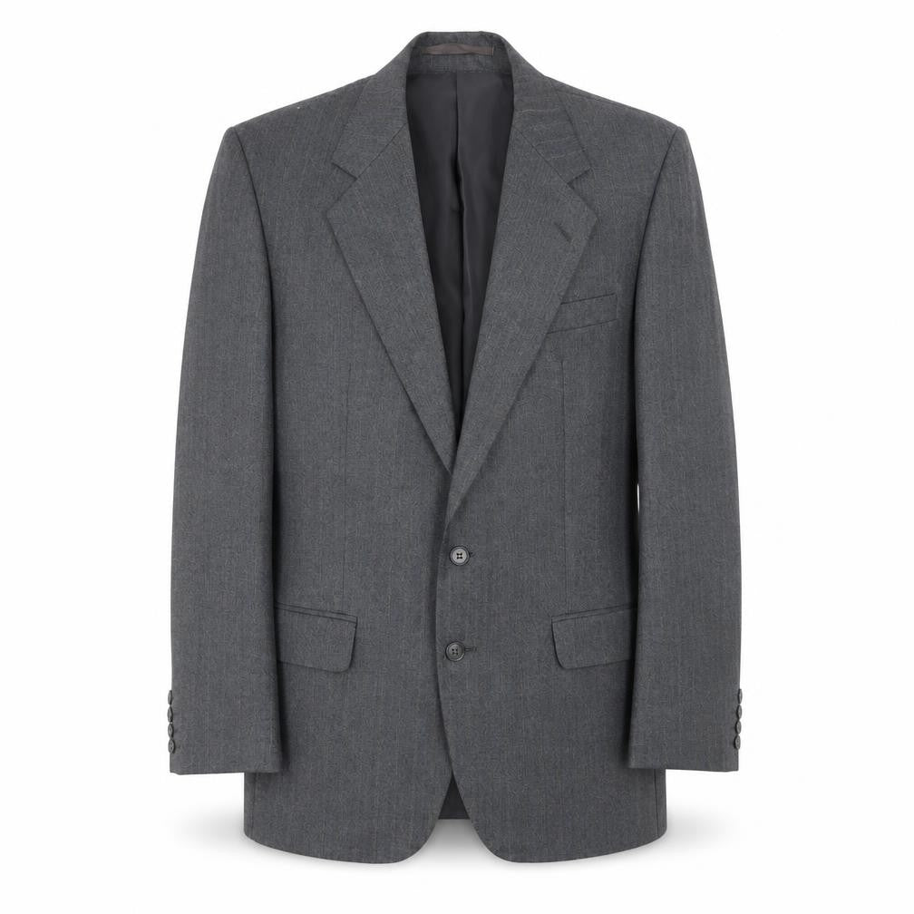 Centaur Men Grey Wool Blazer - Size 40R