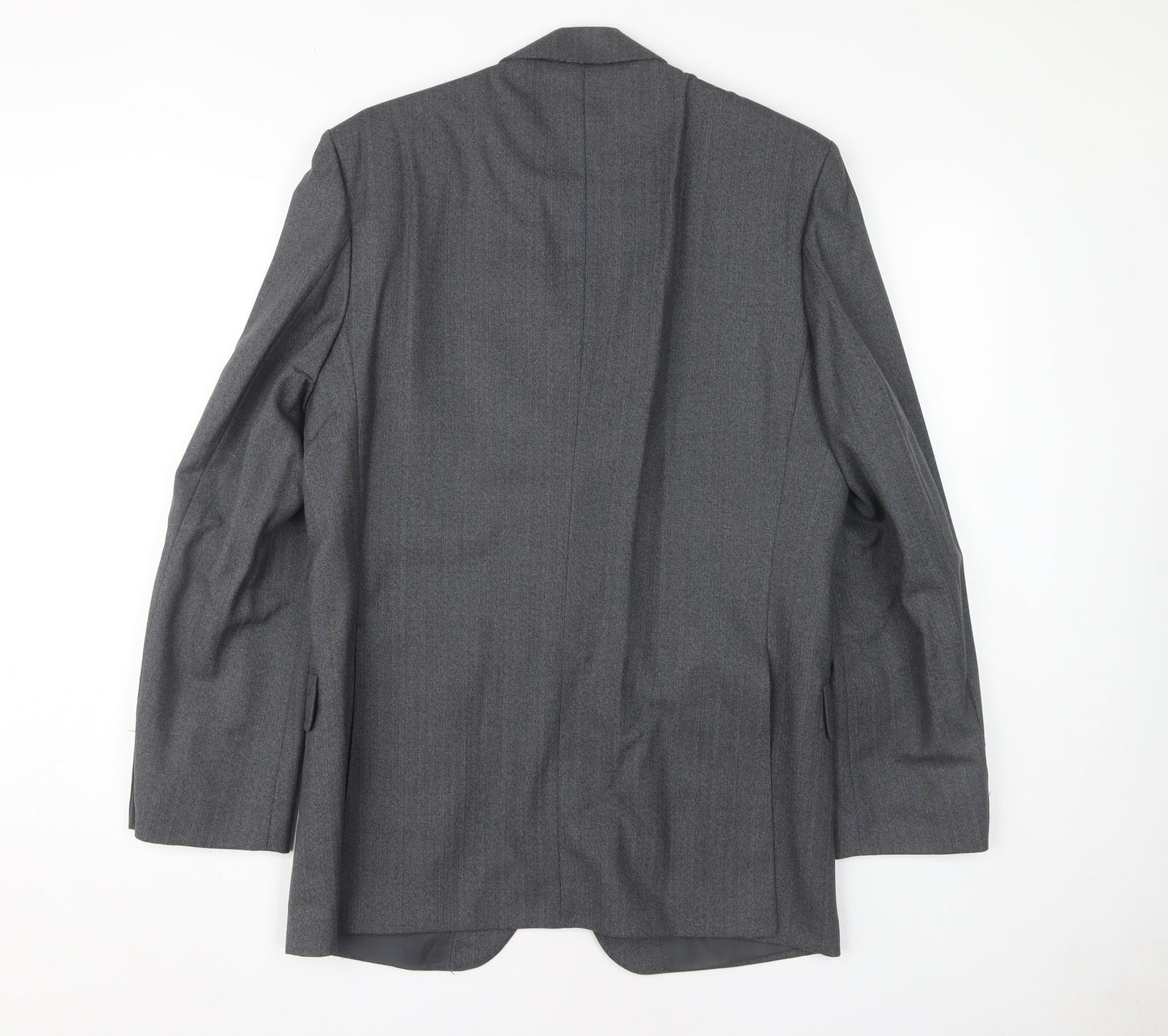Centaur Men Grey Wool Blazer - Size 40R