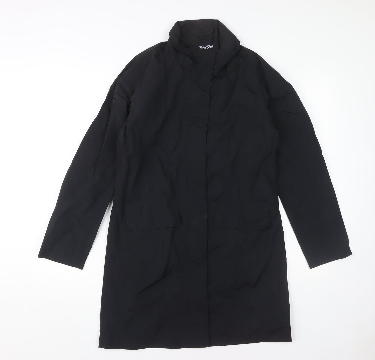 Peter Storm Women's Black Long Overcoat Size 10