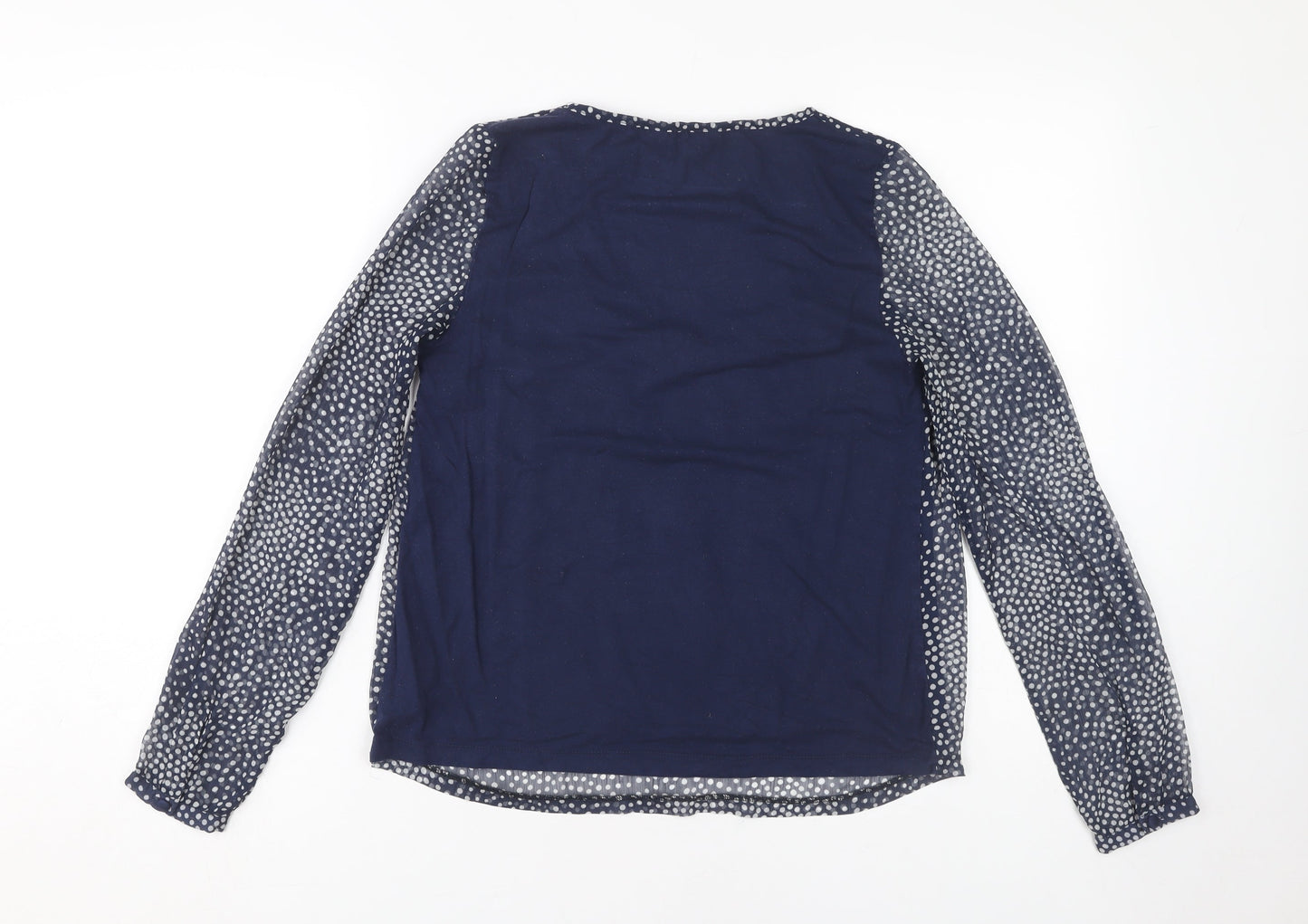 Boden Women's Blue Polka Dot Blouse, UK 6, Tunic Style