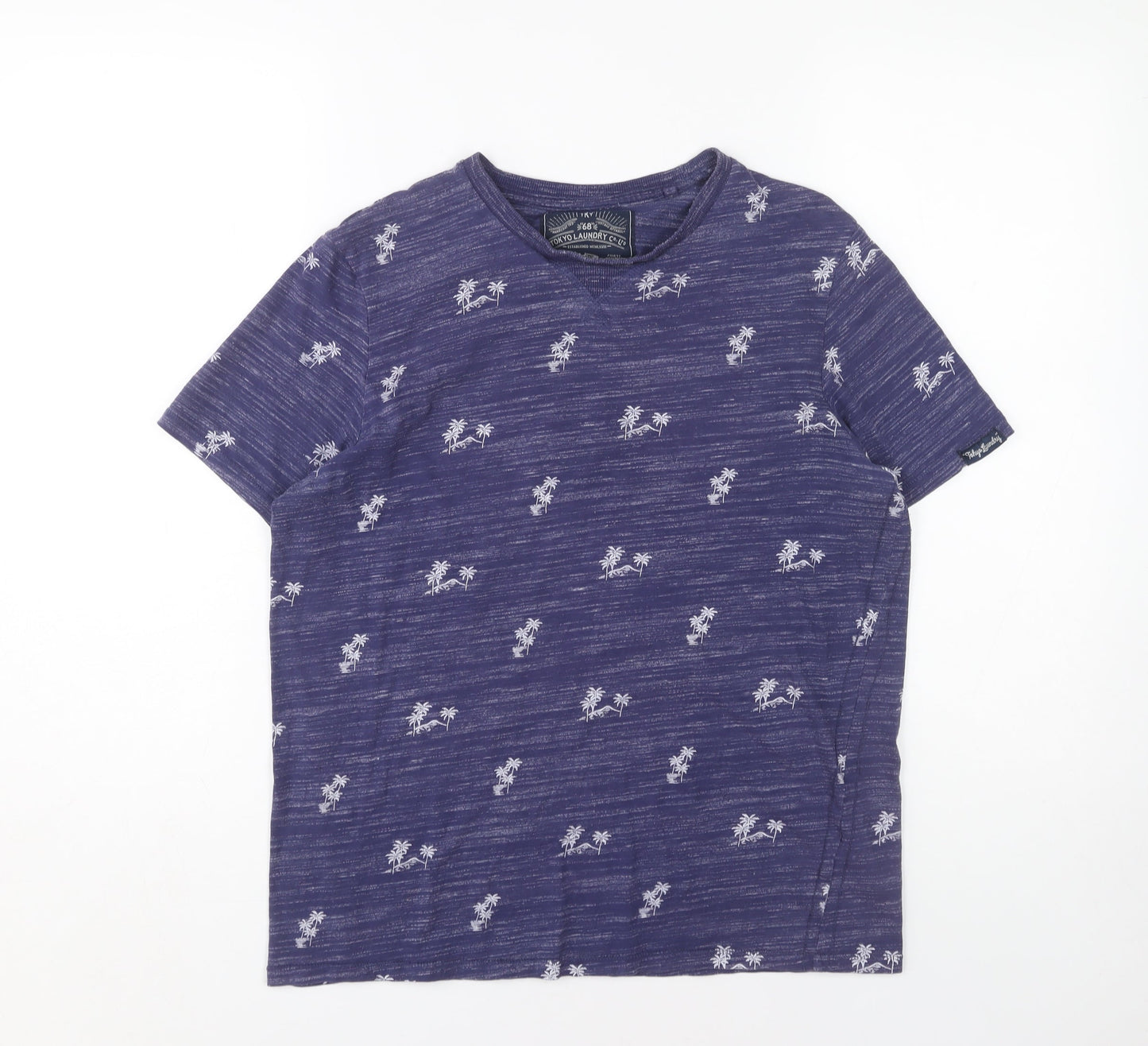Tokyo Laundry Blue Unisex T-Shirt, M - Beach Style
