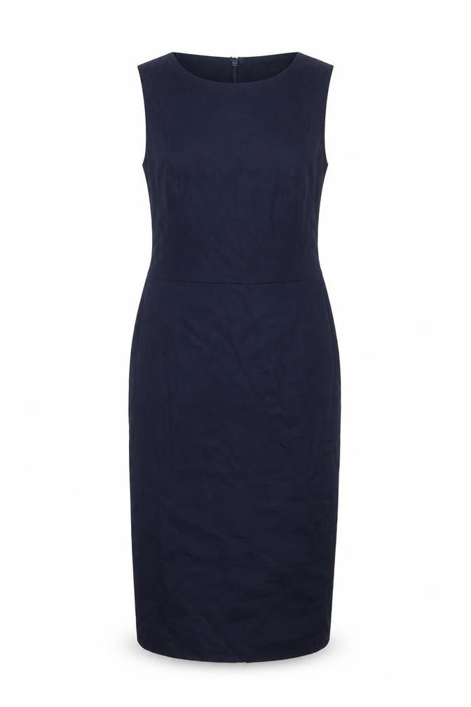 Next Women's Blue Sheath Dress Size 10 Sleeveless
