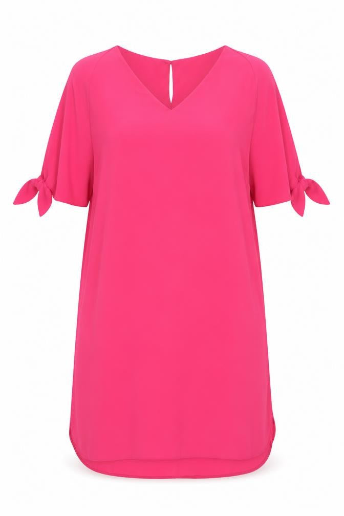 Dorothy Perkins Women's Pink Flutter Sleeve Dress