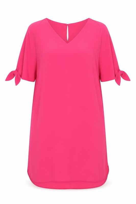Dorothy Perkins Women's Pink Flutter Sleeve Dress