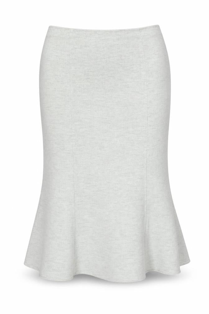 BHS Women's Grey Zip Skirt, No Pattern