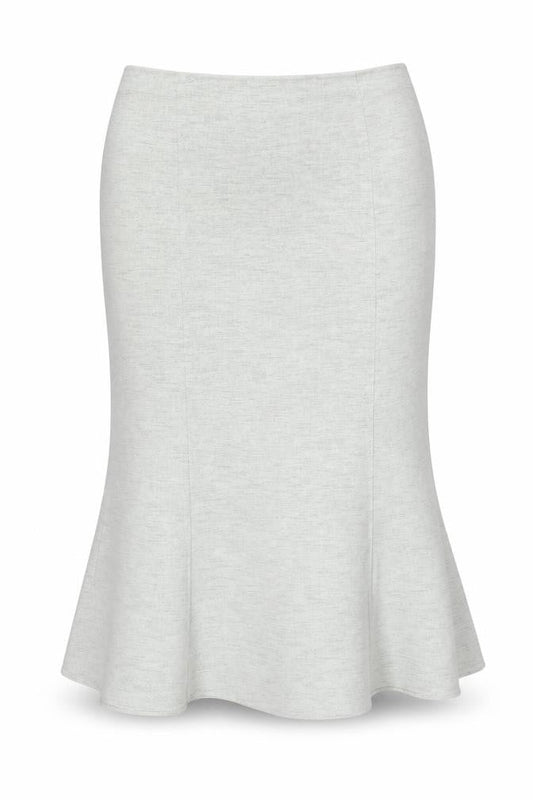 BHS Women's Grey Zip Skirt, No Pattern