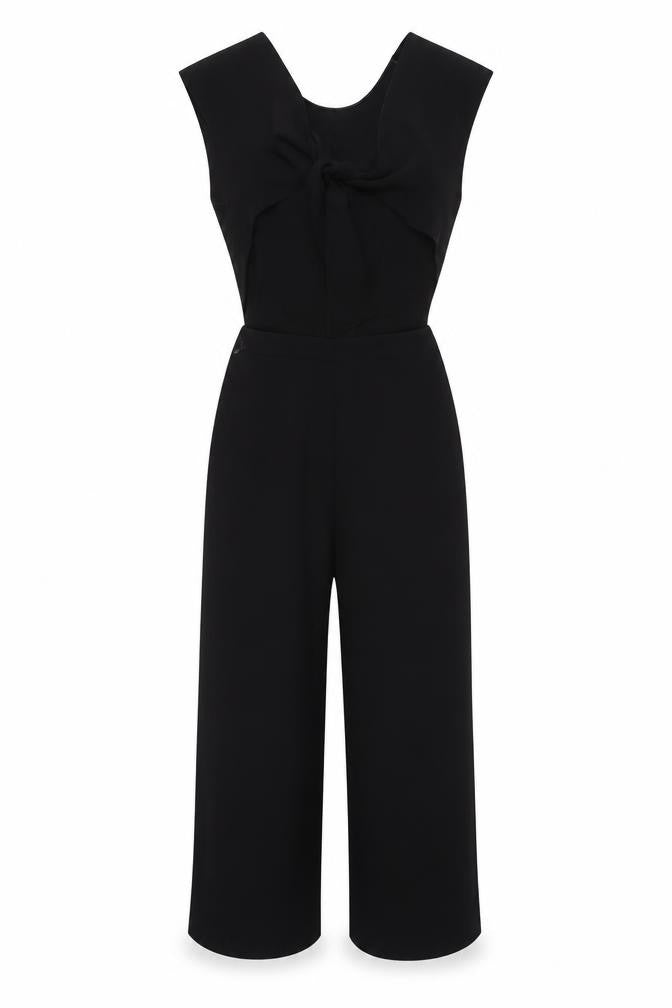 Zara Women's Black XS Wide-Leg Jumpsuit - Casual Style