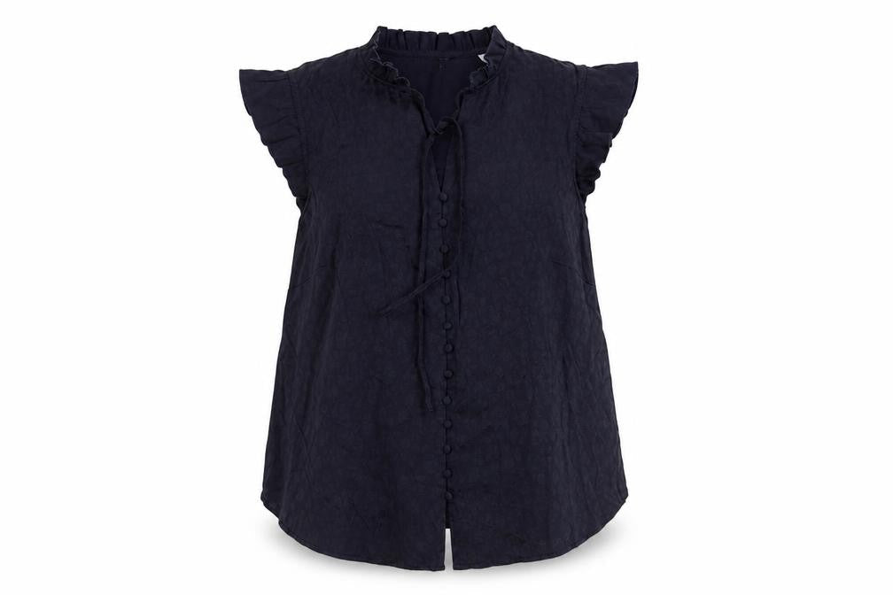 Monsoon Women's Black Sleeveless Blouse, M