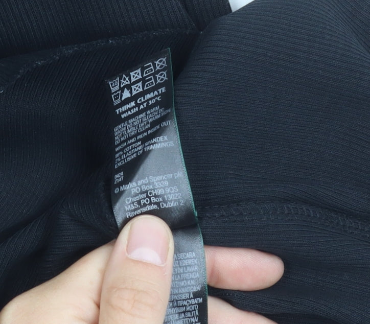 Marks and Spencer Women's Black Midi Dress Size 12