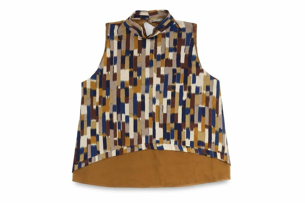 Zara Women’s Multicoloured Geometric Blouse Size 10