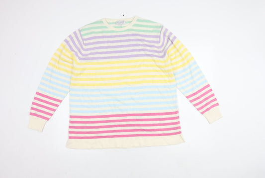 Country Collection Women's Multicoloured Striped Jumper, Size 18